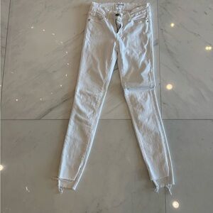 Frame Denim White Skinny Jeans